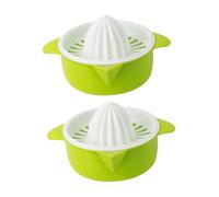 SOIMISS 2Pcs Manual Fruit Juicers Easy Squeeze Citrus Hand Press with Built in Buckle Filter Design for Kiwi Orange Lemon Household Portable Juice Maker for Adults Random Color
