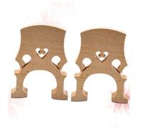 SOIMISS 2pcs Maple Cello Bridge Lightweight Professional Accessories Natural Wood Grain for Sound Quality Improvement Easy to Shape and Carry Replacement Part for Practice and Learning