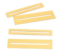 SOIMISS 2pcs Metal Fretboard Fret Protector and Fingerboard Guards for Guitar Mandolin Ukulele Luthier Tool for Fret Removal and Protecting Fingerboard Suitable for DIY Works Golden Color