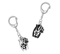 SOIMISS 2pcs Mini Ashes Urn Keychain Set for Pet Ashes with Strong Lid Aluminium Alloy Material, for Memorial Place Gifts to Pet Loving Friends and Family during Graduation Week