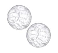 SOIMISS 2pcs Mini Rolling Ball Toy for Hamsters Gerbils Guinea Pigs Boredom Breaker Exercise Ball Silent Wheel for Small Pets