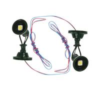 SOIMISS 2pcs Mini Signal Lamp Model for Sand Table DIY Landscape Realistic Train Signal Light Compact Simulation Spotlight for Model Railway and Miniature Scene Decoration