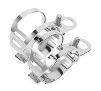 SOIMISS 2Pcs Motorcycle Turn Signal Light Bracket Fork Mount Front Fork Lamp Bracket Motorcycle Headlight Mount Silver Electroplated for Motorbike Suspension Accessories