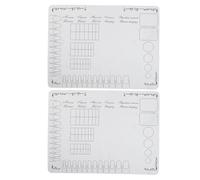 SOIMISS 2pcs Nail Practice Table Mat Silicone Palette Pad Manicure Desk Pad Mat for Nail Tech Photo Props Glamour Art