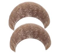 SOIMISS 2Pcs Natural Coconut Reptile Hide Cave Stain-resistant Turtle Shelter with Eggshell Design Dark Indoor Hiding Spot for Lizards Tortoises Geckos and Other Small Reptiles