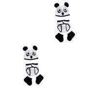 SOIMISS 2pcs Newborn Panda Knitted Costume Photo Props for Boy Girl Photography Soft Material Outfits