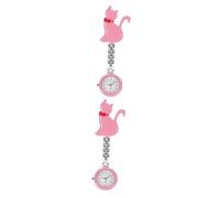 SOIMISS 2pcs Nurse Pocket Watch Pretty Hanging Watches Portable Clip Hanging for Nurses in Hospital