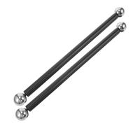 SOIMISS 2pcs Outdoor Lamp Post Cross Arm Bars 41cm Metal Street Light Pole Arms with Silver Threaded Ball Caps for Garden and Yard Lamp Posts