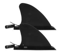 SOIMISS 2pcs Paddle Board Fin Replacement Surf Water Separator Black Pvc Minimizes Drag Portable for Water Sports and Kayak Accessories