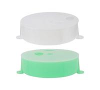 SOIMISS 2pcs Parrot Feeding Boxes Acrylic Foraging Foraging Wind Wheels Support Long Time Use Stainless Steel 5.11x5.11x1.57inch Fixed on Bird Cage Interactive Playthings for Parrots