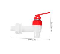 SOIMISS 2pcs Plastic Water Spout Replacement for Beverage Dispenser Tap Durable Silicone Kitchen Faucet for Glass Beverage Barrels and Wine Jugs Easy to Install and Clean Random Color