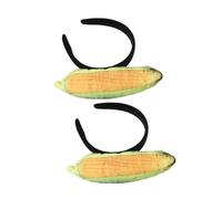 SOIMISS 2pcs Plush Corn Headbands for Halloween Thanksgiving Cute Party Accessories Soft and Comfortable Hairbands for All Ages for Costume Events Celebrations