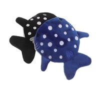 SOIMISS 2pcs Plush Shark Coin Purses for Women and Cute Kawaii Cartoon Mini Zipper Pouch with Noise Reducing Interior and Single Hand Zipper Use, for Travel and Outdoor