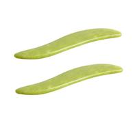 SOIMISS 2pcs Portable Jade Gua Sha Boards Body Scraping Tool for Full Body Massage Skin Elasticity and Circulation Reduce Puffiness and Promote Cellular Renewal