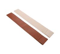 SOIMISS 2pcs PU Fake Leather Drumstick Holder for Drummers Compact Lightweight Sticks Bag Dustproof Percussion Mallet Holder in Brown and Beige for Organized Storage