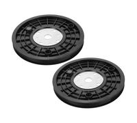 SOIMISS 2pcs Pulley Wheel Replacement for Stationary Bikes Quiet Low-friction Fitness Pulley System with Reinforced Drive Belt Disc Noise-reducing Exercise Bike Accessory Black