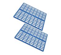 SOIMISS 2pcs Rabbit Cage Floor Mat Plastic Small Animal Feet Pads Blue Non-slip Resting Mats for Bunny and Hamster Cages