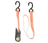 SOIMISS 2pcs Ratchet Cargo Binding with Dual S-hooks Heavy-duty Luggage Binder Strap for Kayak Boat Trailer Roof Rack Tie Down Cam Design