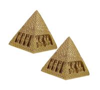 SOIMISS 2Pcs Resin Pyramid Figurines Ancient Egypt Building Model Home Decor Prop for Desktop Office Study Decoration