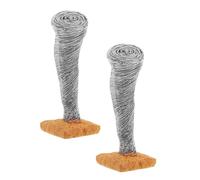 SOIMISS 2pcs Resin Tornado Figurine Realistic Miniature Sculpture | Desktop Decor, Sand Table Ornament, Detailed Design for Collectors, Shelf Display