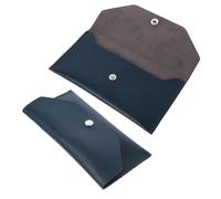 SOIMISS 2pcs Reusable Cash Envelope Wallets Pu Money Pouches with Bill Organizer for Budgeting and Cash Stuffing, Sinking Funds Envelopes Travel Document Holder, Dark Green