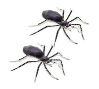 SOIMISS 2pcs Rhinestone Spider Brooch Pin Vintage Alloy Halloween Lapel Pin Jewelry Badge for Women Men Clothing Accessories Durable Winter Fashion Spider Lover Gift