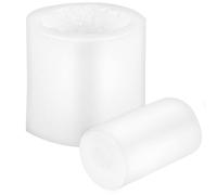 SOIMISS 2Pcs Rose Flower Silicone Candle Moulds, Cylindrical 3D Heart Shape Soap and Fondant Cake Molds for Wedding Birthday Party and Home Decoration