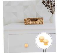 SOIMISS 2pcs Round Single Cabinet Handles Space Aluminum Drawer Pulls Modern Furniture Knobs for Kitchen Cabinets Dressers Wardrobes Elegant Home Decor