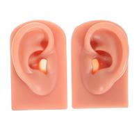 SOIMISS 2pcs Silicone Ear Piercing Models for Practice Reusable Soft Artificial Simulation Curvature Lightweight Training Supplies for Medical and Jewelry Use