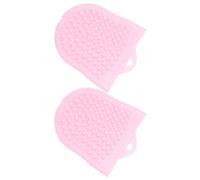 SOIMISS 2pcs Silicone Face Cleansing Brushes for Gentle Exfoliation and Deep Cleansing, Suitable for Most Skin Types, Soft Pink Facial Scrubbers for Daily Use and Massage