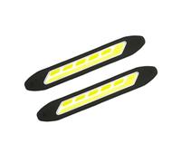 SOIMISS 2PCS Silicone LED Drl Car Daylight Running Lights with Dual Color Turn Signal High Brightness Low Power Consumption Vibration Resistant Strip for Vehicle Safety