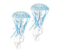 SOIMISS 2pcs Simulated Jellyfish Model Realistic Artificial Decoration for Aquariums Enhances Knowledge Sensory Play for Learning Tank Beautification