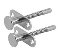 SOIMISS 2pcs Spring Loaded Plunger Latches Bed Spring Latch Replacement Durable Wear Resistant Cotter Pins with Screw Fixing for Crib Adjustment