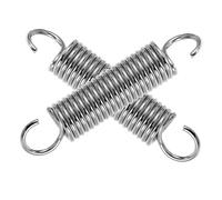 SOIMISS 2pcs Spring Suspension Hooks Telescopic Swing Hanging Tool with Sturdy Spring Steel Construction Silver Stylish Design Secure Hold for Garden Porch Hammock Chair