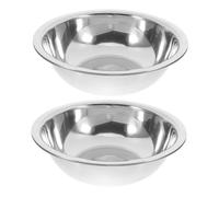 SOIMISS 2pcs Stainless Steel Foot Basin Wash Basin for Foot Soaking Portable for Spa Salon Daily Use