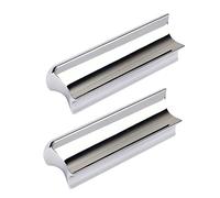 SOIMISS 2pcs Stainless Steel Guitar Slides Tone Bar with Hard Chrome Plated Finish for Clearer and Brighter Sound Suitable for Acoustic and Electric Guitar Players
