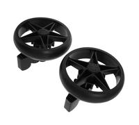 SOIMISS 2pcs Stroller Wheel Replacement with Brake Silent Star-shaped Walker Casters for Walker Wheels Speed Control Smooth Rolling Floor Protection Accessories