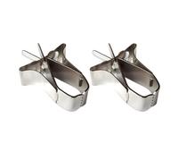 SOIMISS 2pcs Sturdy Copper Bird Fruit Holder Clips for Small Birds and Hamsters Easy to Install with Strong Bite Force Suitable for Cage Feeding