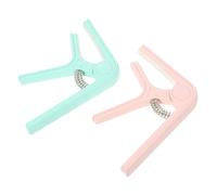SOIMISS 2pcs Stylish Guitar Capo for Electric Acoustic Guitars Versatile Clip Tuner for Ukulele and More Compact Design Wide Tuning Options Fashionable Colors