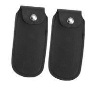 SOIMISS 2pcs Ten-hole Harmonica Leather Storage Pouches Portable Harmonica Bag for Blues Beginner Container Holder