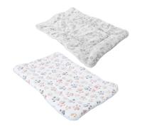 SOIMISS 2pcs Thick Pet Bed Mat for Small Dogs and Cats Coral Fleece