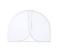 SOIMISS 2pcs Translucent Clothes Cover Garment Organizer Peva Dustproof White Half-length Storage Bag Keeps Clothes Fresh for Home and Shops