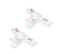 SOIMISS 2pcs Transparent Acrylic Music Page Holders with Cartoon Design Portable Piano Score Clips for Violin Guzheng Practice Clear Sturdy Sheet Music Book Clips for Musicians