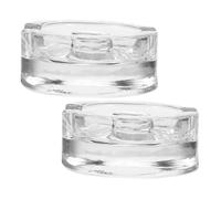 SOIMISS 2Pcs Transparent Fermenting Lids with Heavy Duty Glass Weights for Wide Mouth Mason Jars Fermentation Covers for Kimchi Sauerkraut and Pickles