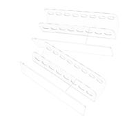SOIMISS 2pcs Tweezer Organizer Nail Practice Display Stand Eyelash Extensions Tweezers Stand Bracket Acrylic for Eyelash Plastic Nail Shelf Holder Transparent