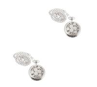 SOIMISS 2pcs Vintage Relief Flower Pocket Watch Elegant Watch Unique Embossed Design for Special Occasions and Easy for Enhancing Your Style