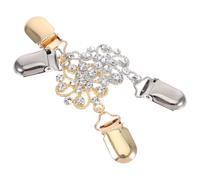 SOIMISS 2pcs Vintage Rhinestone Sweater Clip Elegant Cardigan Pin for Women for Casual Occasions and Social Gatherings Adds Touch of Glamour to Sweaters and Scarves