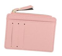SOIMISS 2pcs Women Slim Zippered Wallet Ultra-Thin Pu Purse and Credit Card Holder Practical Clutch for Shopping and Travel Soft Design and Secure Storage for Cash and Cards