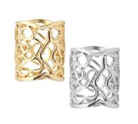 SOIMISS 2pcs Women's Vintage Scarf Ring Buckle Clip Hollow Pattern Scarf Fastener for Shawls