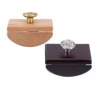 SOIMISS 2pcs Wood Rocker Blotter Ink Quick-drying Tools Reusable Absorbent Arc Design Creative Office Accessories for Business Units and Companies
